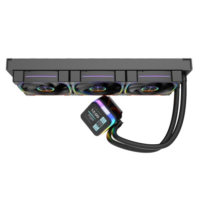 Dragos Rock LCD Ekranlı 360mm ARGB Siyah İşlemci Sıvı Soğutucu - 3