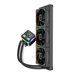 Dragos Rock LCD Ekranlı 360mm ARGB Siyah İşlemci Sıvı Soğutucu - 4