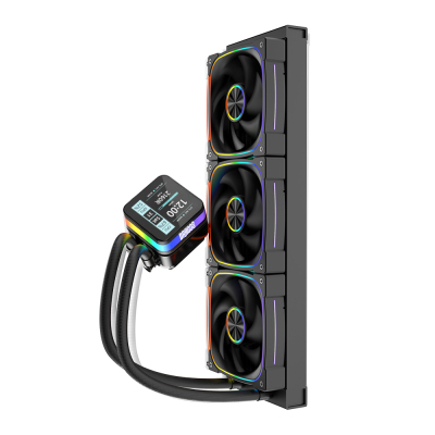 Dragos Rock LCD Ekranlı 360mm ARGB Siyah İşlemci Sıvı Soğutucu - 4