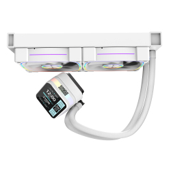 Dragos Rock LCD Ekranlı 240mm ARGB Beyaz İşlemci Sıvı Soğutucu - Dragos (2)