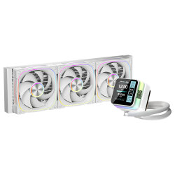 Dragos Rock LCD Ekranlı 360mm ARGB Beyaz İşlemci Sıvı Soğutucu - Dragos