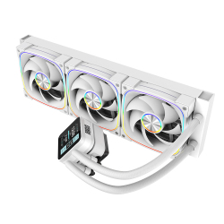 Dragos Rock LCD Ekranlı 360mm ARGB Beyaz İşlemci Sıvı Soğutucu - Dragos (1)