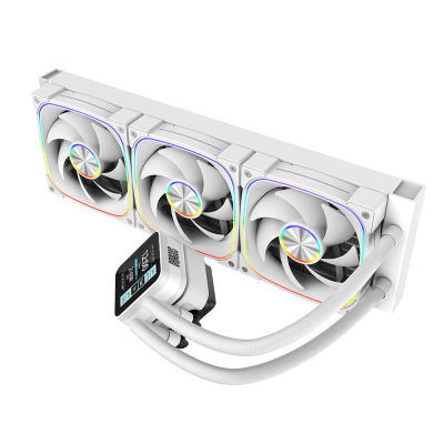 Dragos Rock LCD Ekranlı 360mm ARGB Beyaz İşlemci Sıvı Soğutucu - 2