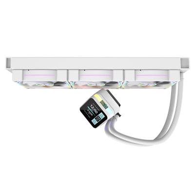 Dragos Rock LCD Ekranlı 360mm ARGB Beyaz İşlemci Sıvı Soğutucu - 3
