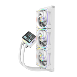 Dragos Rock LCD Ekranlı 360mm ARGB Beyaz İşlemci Sıvı Soğutucu - Dragos (3)