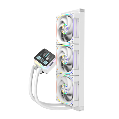 Dragos Rock LCD Ekranlı 360mm ARGB Beyaz İşlemci Sıvı Soğutucu - 4