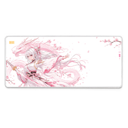 Dragos Sakura Blade 70x30 cm XL Gaming Mousepad (Beyaz) - Dragos