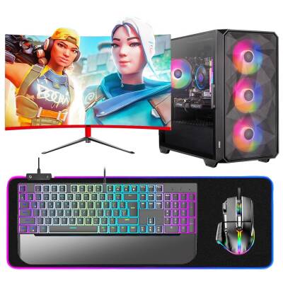 Dragos Selket i5 12400F 32GB Ram 1TB NVMe SSD MSI RX 6700 XT OC 12GB 27 inç 165Hz Monitör Oyun Hazır Sistem - 1