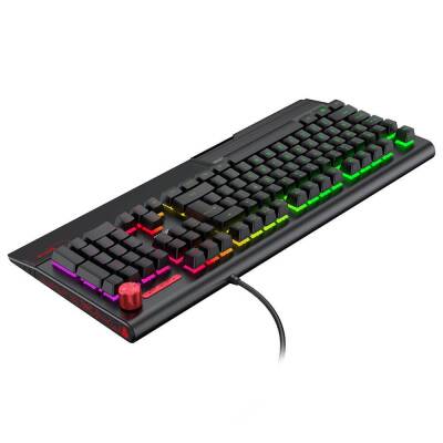 Dragos Sirius - MK019 USB Kablolu Full Rgb Makro Gaming Mekanik Klavye Mekanik Bilek Destekli Blue Switch Mekanik RGB Gaming Klavye - 4