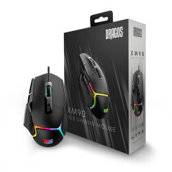 Dragos XM90 20000 DPI Kablolu Siyah RGB Oyuncu Mouse - 4