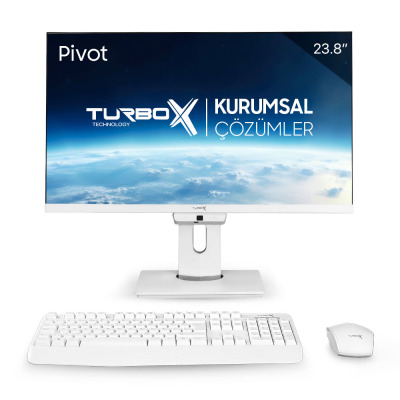 ELITE-AIO03, i5 12.Nesil 12400, 16GB DDR4, 512GB SSD, Windows 11 Pro, 23.8 Beyaz Tümleşik Bilgisayar - 1