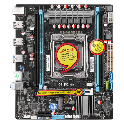 Esonic Boxd X99F-2011EK Intel Socket 2011-v3 Xeon E5 DDR4 DIMMs slots, MAX.64GB Intel H81 / X99 Chipset Anakart - 2