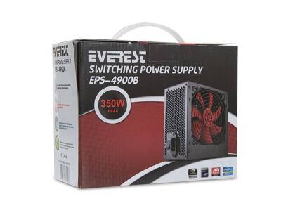 Everest EPS-4900B 12Cm Fan 350W Power Supply - 4