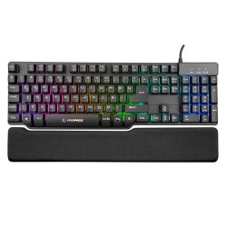 Everest KB-R88 Gamezone USB Siyah Gaming Yarı Mekanik Bilek Destekli RGB Metal Kasa Oyuncu Klavyesi Outlet - Everest