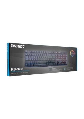 Everest KB-X88 USB Kablolu Siyah Gaming Standart Q Klavye Outlet - 5