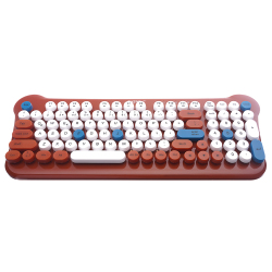 Everest KM-6244 BUNNY Renkli Tuşlu Kahverengi 2.4 ghz + BT Kablosuz Q Multimedia Klavye Mouse Set - Everest (2)