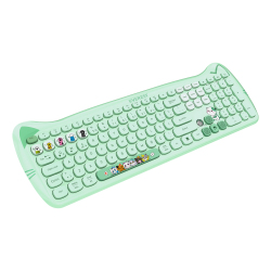 Everest KM-6283 CATTY Renkli Tuşlu Yeşil 2.4 ghz + BT Kablosuz Q Multimedia Klavye Mouse Set - Everest (2)