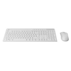 Everest KM-730 Kablosuz Beyaz Multimedya Standart Q Klavye ve Mouse Set - Everest (1)