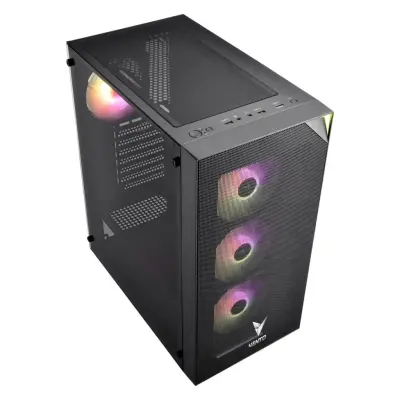 FSP Vento VG3400S RGB Temperli Cam Mesh Siyah ATX Hyper Pro H3-650 80+ Bronze Gaming Kasa - 2