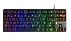 GameBooster G23B Enigma TKL Rainbow Aydınlatmalı Red Switch Mekanik Siyah Gaming Klavye - 1