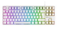 GameBooster G23W Enigma TKL Rainbow Aydınlatmalı Red Switch Mekanik Beyaz Gaming Klavye - 1