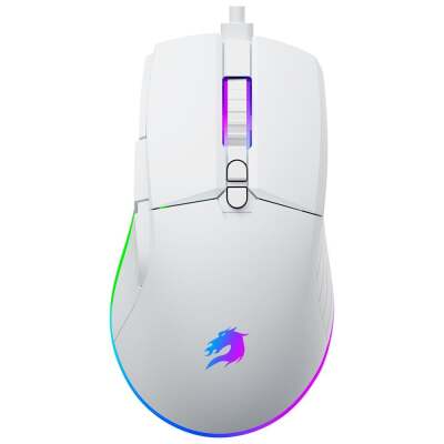 GameBooster GB-M12W M12 Vital 12800 DPI Usb Kablolu Beyaz Gaming Optik Mouse RGB - 1