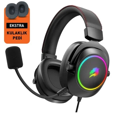 GameBooster H44 RGB USB 7.1 Surround Gaming Kulaklık - 2