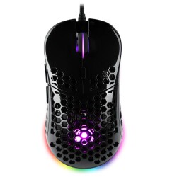 Gamepower Sendo 10000Dpi Usb Kablolu Siyah Parlak Gaming Optik Mouse RGB - Gamepower