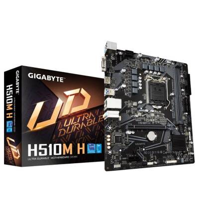 Gigabyte H510M H Sata,M2 Ddr4 3200MHz Usb 3.2 Vga Hdmi Ses G.Lan 1200 Anakart - 1