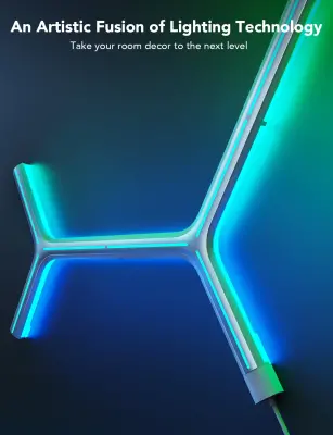 Govee 7 Parça Y Panel Duvar Aydınlatması H6065301 - 3