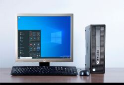HP 800 G1 İ5 4.NESİL 16 GB DDR3 RAM 256 GB SSD WİN10 DP/VGA MASAÜSTÜ BİLGİSAYAR (2.EL YATAY KASA) 19