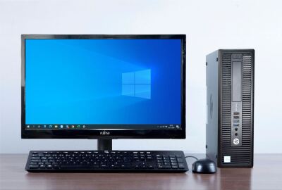 HP 800 G1 İ5 4.NESİL 16 GB DDR3 RAM 256 GB SSD WİN10 DP/VGA MASAÜSTÜ BİLGİSAYAR (2.EL YATAY KASA) 22