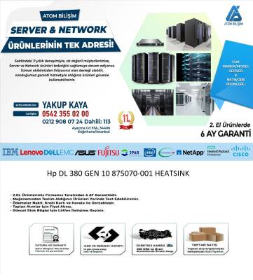 2.EL Hp DL 380 GEN 10 875070-001 HEATSINK - 2