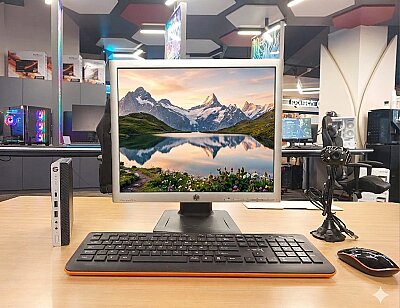 Hp EliteDesk 800 G5 i5 9.Gen 8Gb Ddr4 256GB NVMe O/B DP/VGA Masaüstü Bilgisayar(Ultra Slim Mini PC 2.EL) - 1
