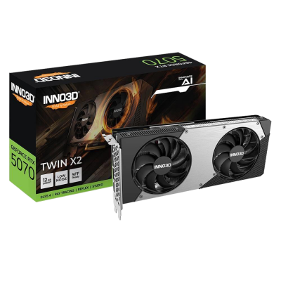 Inno3D RTX5070 Twin x2 12GB 192Bit GDDR73x DP, HDMI, DLSS 4, NVIDIA Reflex 2 - 1