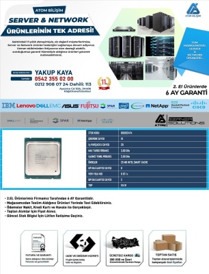 2.EL Intel CPU SERVER E5-2680 V2 2.80 GHz 10 CORE 20T 25MB CAHCE LGA2011 FANSIZ TRAY - 2
