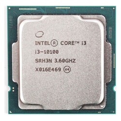 Intel i3 10100 3.60Ghz 6Mb 4 Çekirdek 1200P 10.Gen Fansız Tray İşlemci - 1