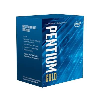 Intel Pentium GOLD G6400 4GHz 4Mb 1200P Box İşlemci - 1