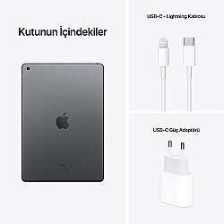 iPad 9.Nesil 64GB Wi-Fi 10.2''Retina Ekran iPadOS Tablet Space Gray - Apple (1)