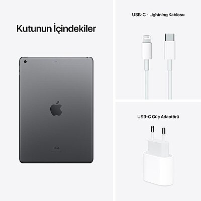 iPad 9.Nesil 64GB Wi-Fi 10.2''Retina Ekran iPadOS Tablet Space Gray - 2