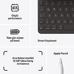 iPad 9.Nesil 64GB Wi-Fi 10.2''Retina Ekran iPadOS Tablet Space Gray - Apple (2)