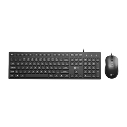 Lecoo CM102 USB Kablolu Türkçe Q Klavye & Mouse Set Siyah - LECOO