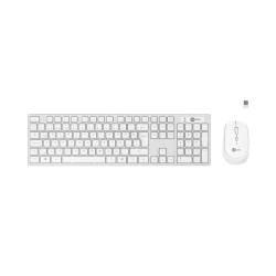 Lecoo KM2001 Kablosuz Türkçe Q Klavye & Mouse Set Beyaz - LECOO