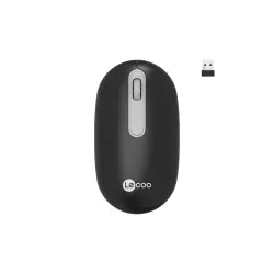 Lecoo WS207 Şarjlı Ergonomik Optik Siyah Kablosuz Mouse - 1