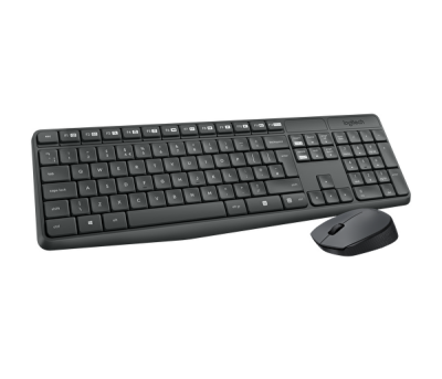 Logitech MK235 USB Kablosuz Siyah Multimedya Standart Q Klavye Mouse Set (920-007925) - 1