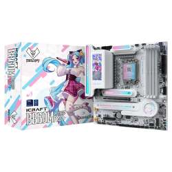 Maxsun iCraft B860M Cross PRO WIFI LGA1851 DDR5 8000Mhz M.2 HDMI mAtx Intel Anakart Beyaz - Maxsun