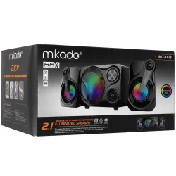 Mikado MD-BT28 5W+3W×2 BT,TF Card,USB, FM Radyo Siyah Led Işıklı Hoparlör - Mikado (2)