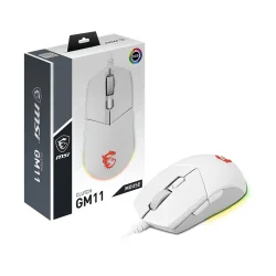 MSI Clutch GM11 White RGB Kablolu Gaming Mouse - 1