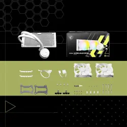 MSI MAG CoreLiquid E240 White ARGB Beyaz Intel-AMD Uyumlu Sıvı Soğutucu - 3