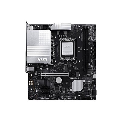 MSI PRO H810M-B 6400MHzOC DDR5 Soket 1851 M.2 HDMIDP USB-C mATX Anakart - 1